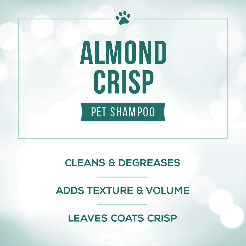 Nature's Specialties Almond Crisp application on coat shows quick, even lather distribution.