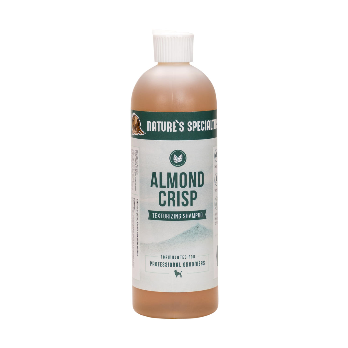 Nature's Specialties Almond Crisp bottle showcases ultra-concentrated formula for economical dilutions.