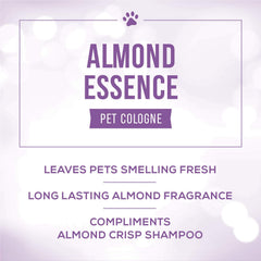 Nature's Specialties Almond Essence spritz applied to pets for a subtle, pleasant scent