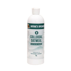Nature's Specialties Colloidal Oatmeal Shampoo bottle pour for easy pet cleansing