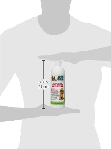 Nature's Specialties Colloidal Oatmeal Shampoo lathering on a dog's coat for gentle cleansing