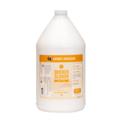 Nature's Specialties Quicker Slicker bottle close-up for detangling prep
