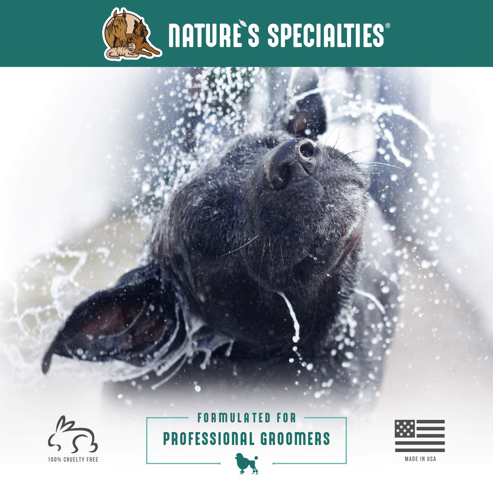 Nature's Specialties Quicker Slicker long-brush scene highlights easier at-chair brushing.