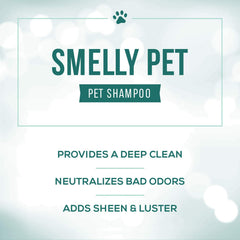 Nature's Specialties Smelly Pet Dog Shampoo foaming lather demonstrates thorough cleansing.
