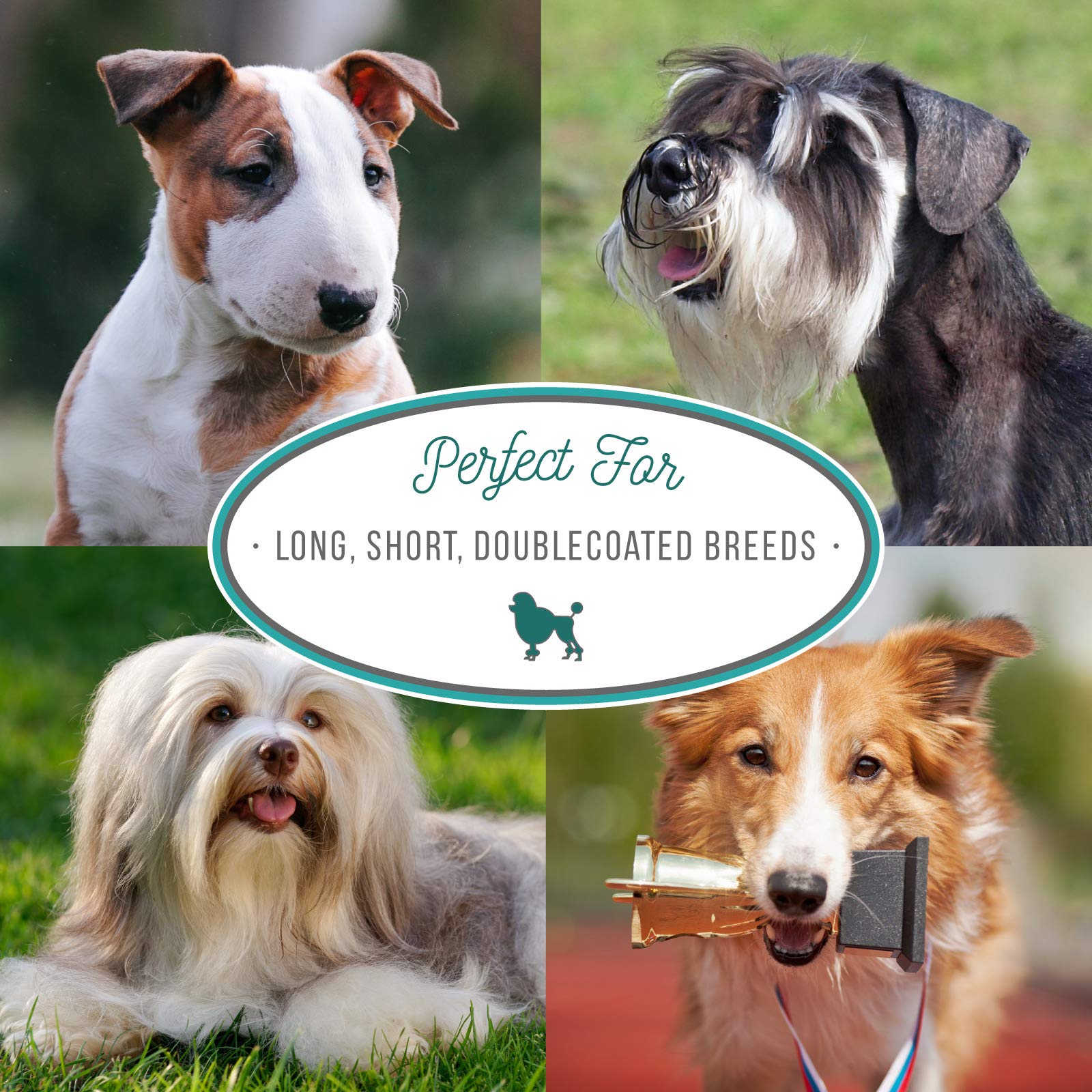 Nature's Specialties Super EZ Dematting Solution helps make brushing easier for pets.