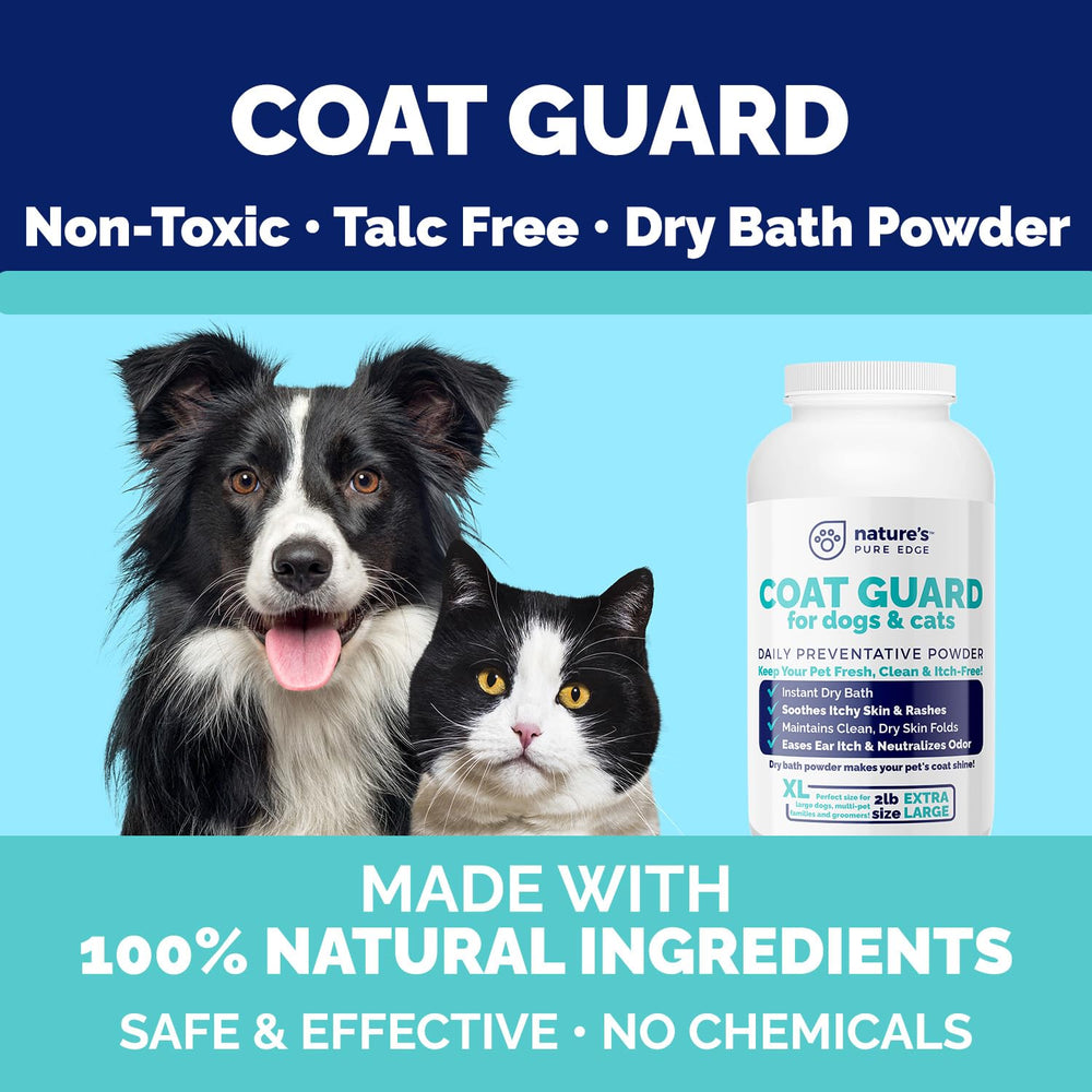 Nature's Pure Edge between-bath refresh on dog or cat fur