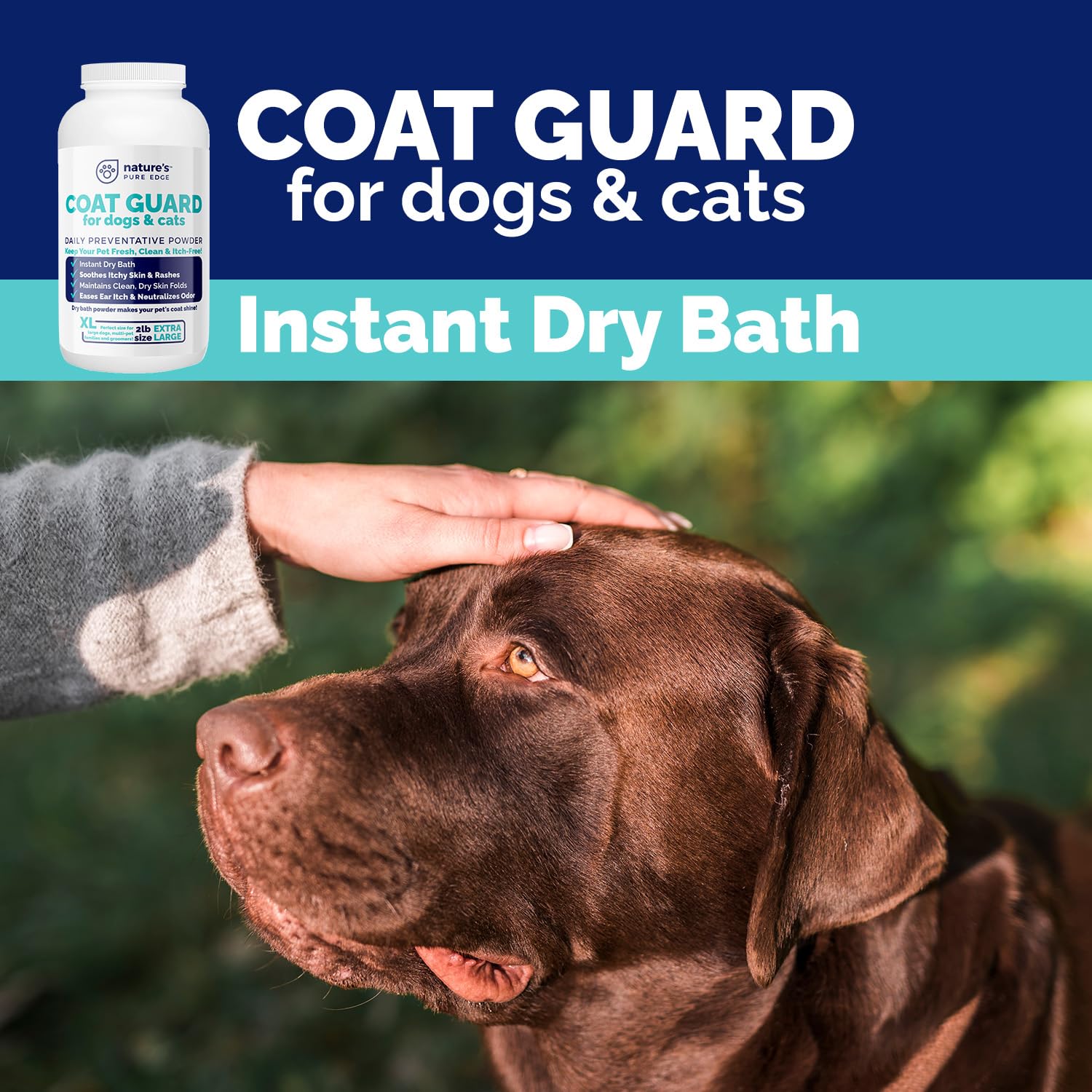 Nature's Pure Edge Coat Guard used in a multi-pet household