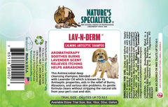 Nature's Specialties Lav-N-Derm bath scene showcasing gentle cleansing for sensitive skin.