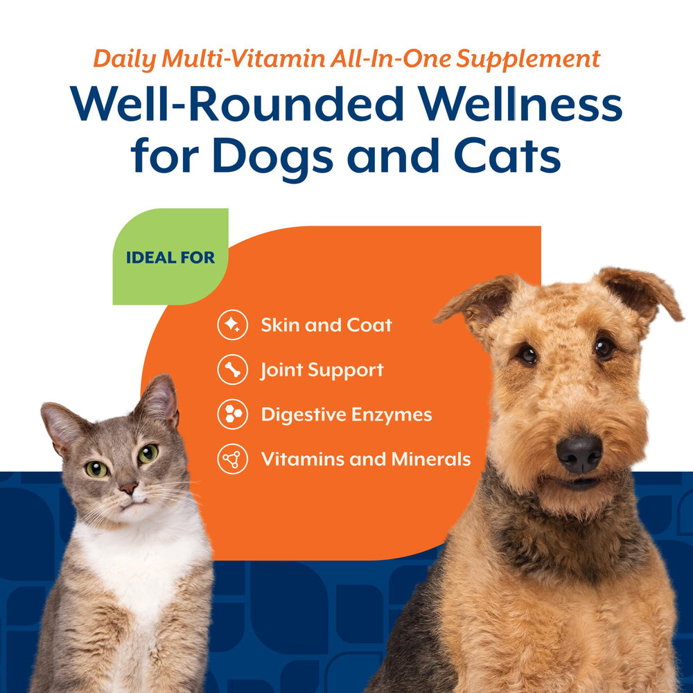 NaturVet All-in-One wheat-free formula supporting sensitive digestion.