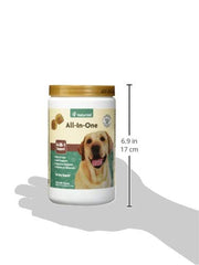 NaturVet All-in-One jar label highlights skin and coat nourishment