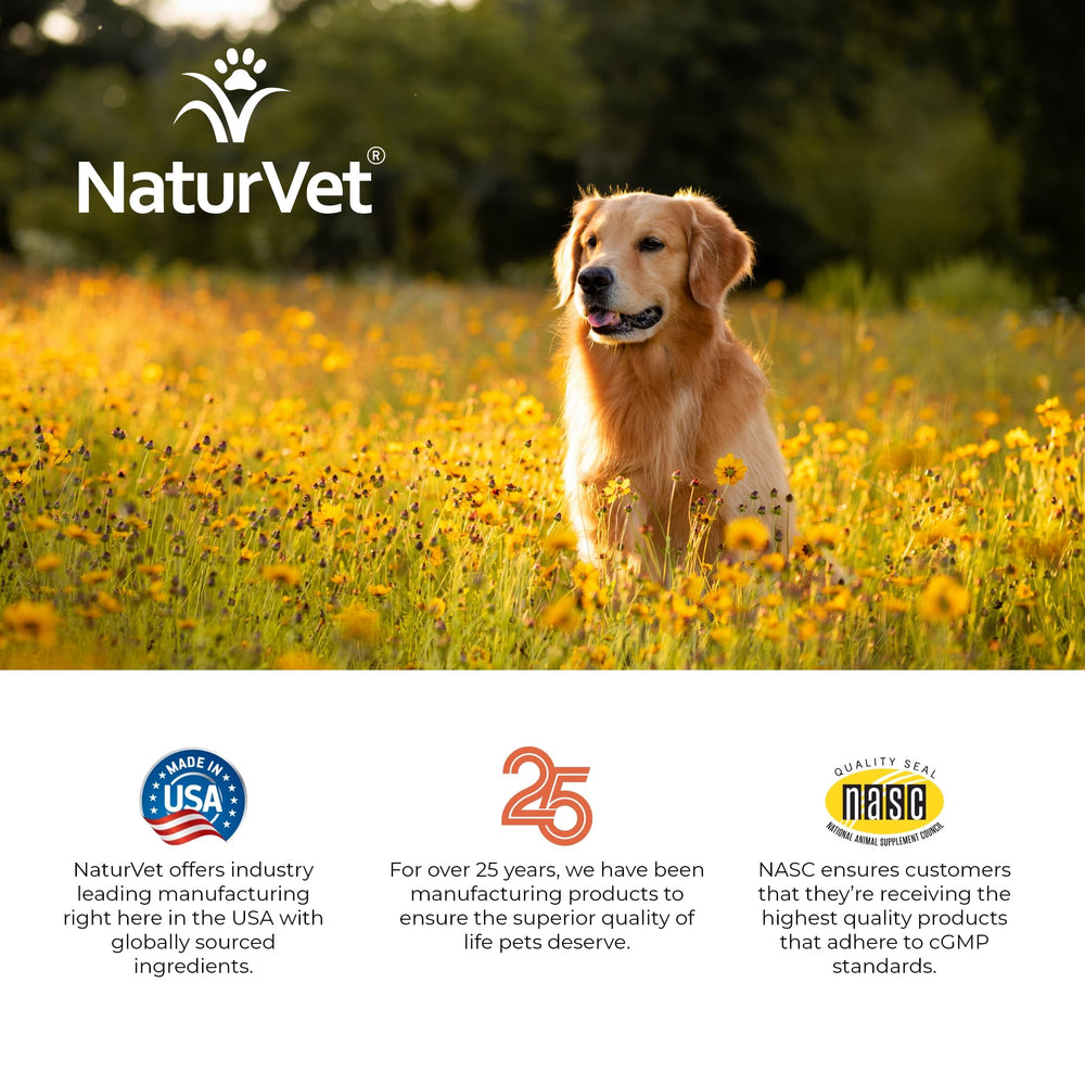 NaturVet Aller-911 home-use-application with pet owner preparing dose