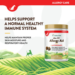 NaturVet Aller-911 tasty-snack use suggesting palatability and ease