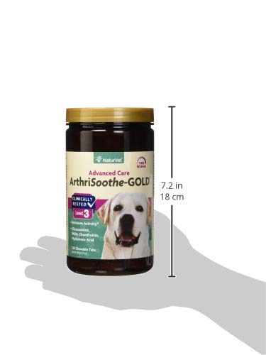 NaturVet ArthriSoothe-GOLD Level 3 dog chews fed daily support mobility
