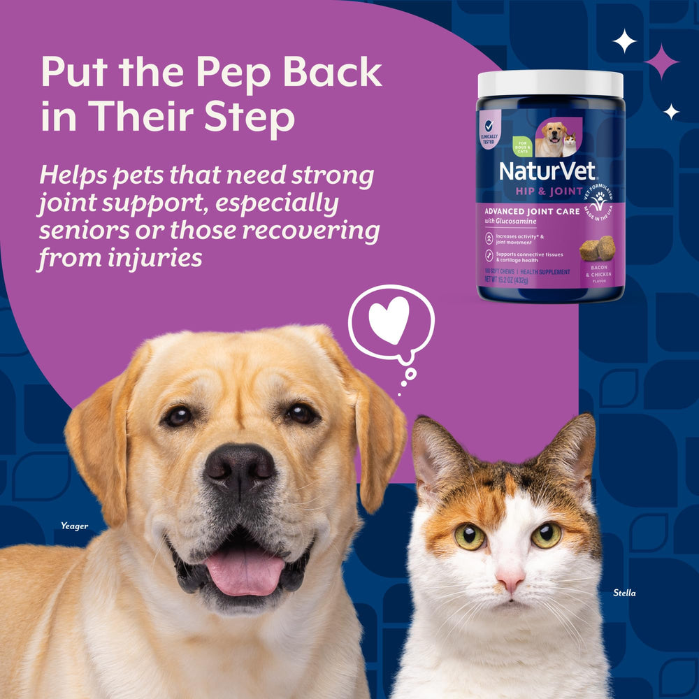 NaturVet Arthrisoothe-Gold Level 3 ingredients panel featuring glucosamine and MSM for joints.