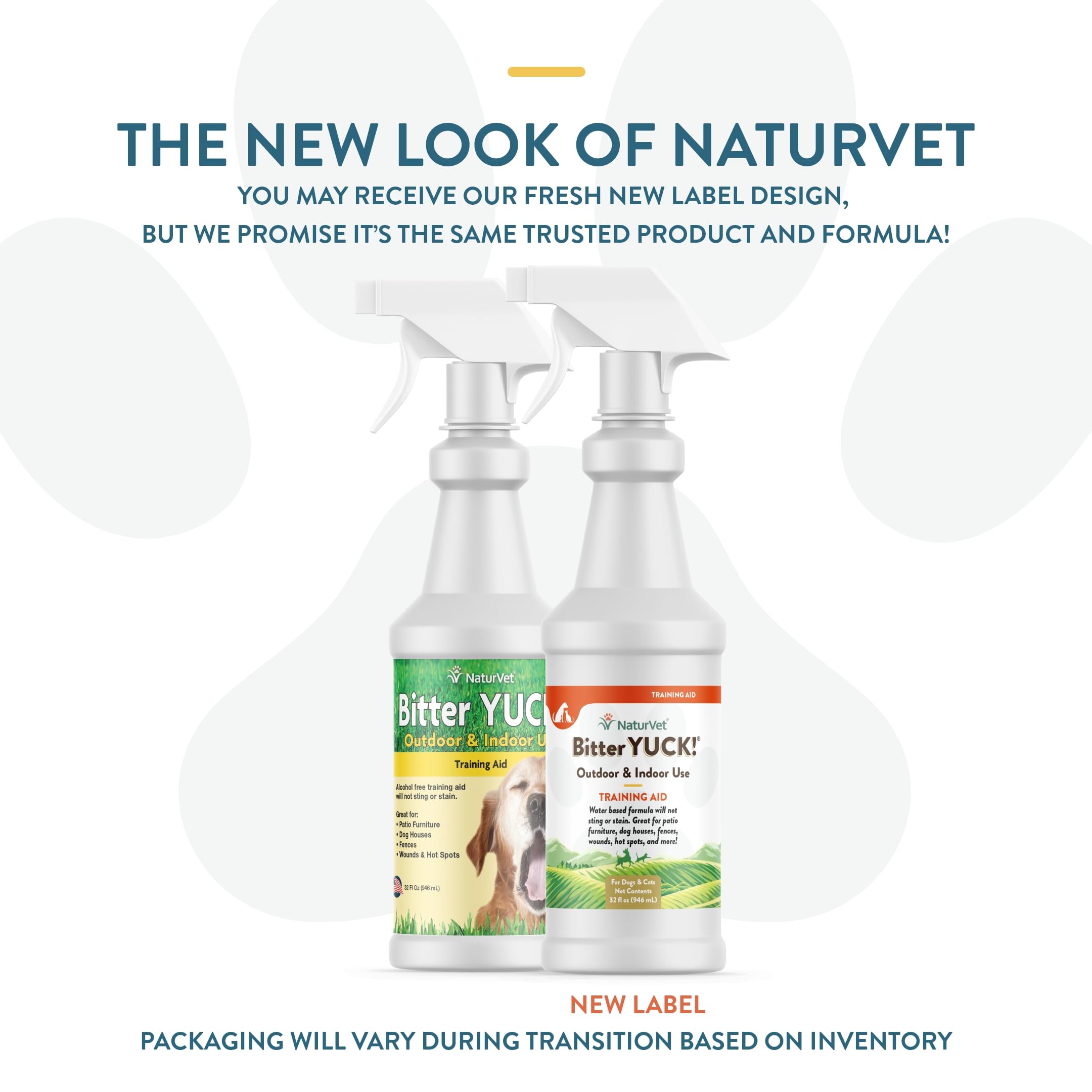 NaturVet Bitter Yuck No Chew Spray shown deterring chewing on gear
