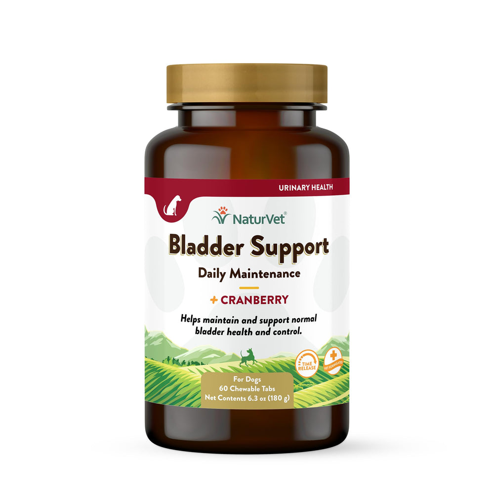 NaturVet bladder support bottle promotes normal urination for dogs