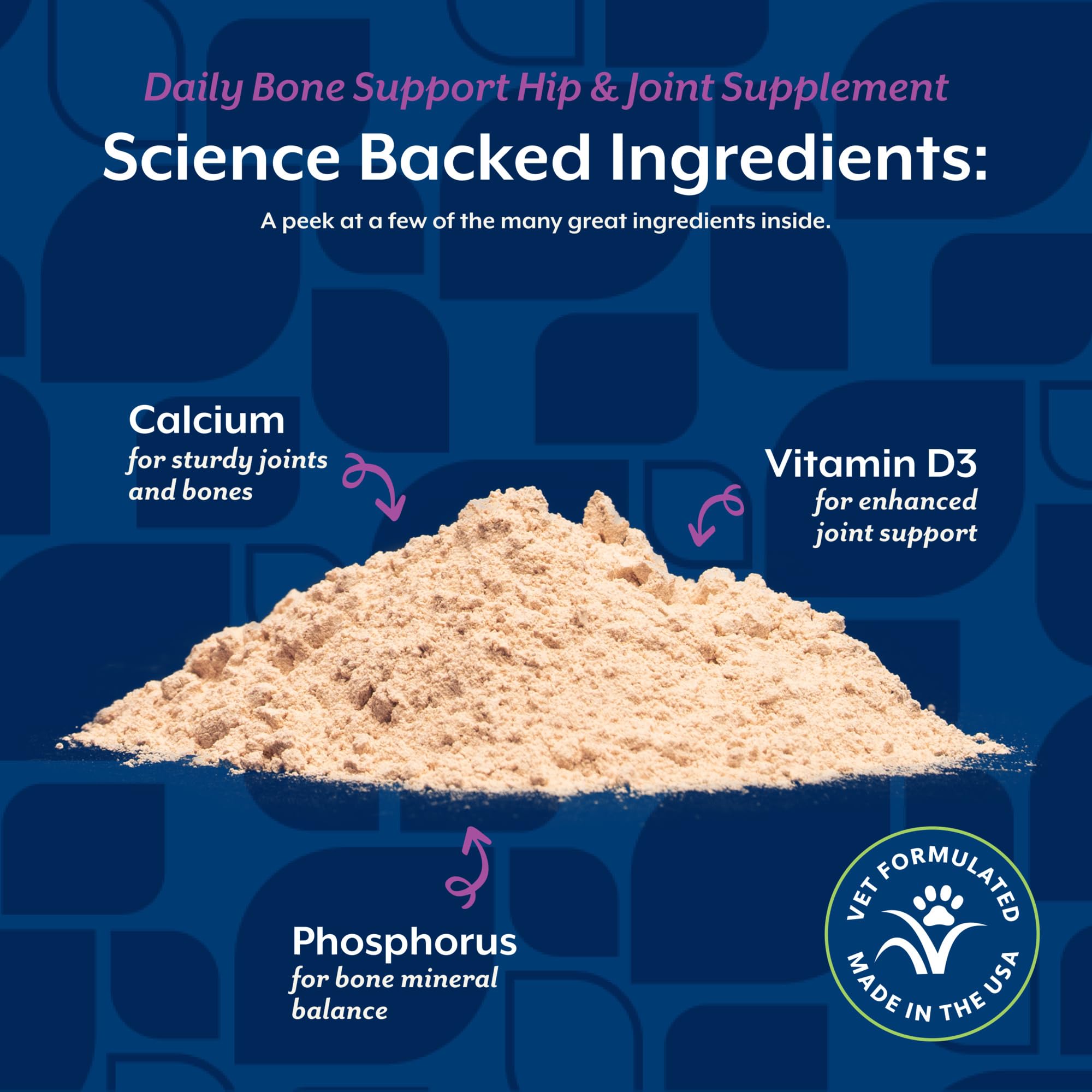 NaturVet Calcium-Phosphorus for Dogs bowl and spoon setup ready for supplements