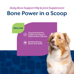 NaturVet Calcium-Phosphorus for Dogs mixing into dog meals shows versatile usage