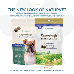 NaturVet Coprophagia Deterrent Soft Chews close-up of tasty chews deter stool eating.