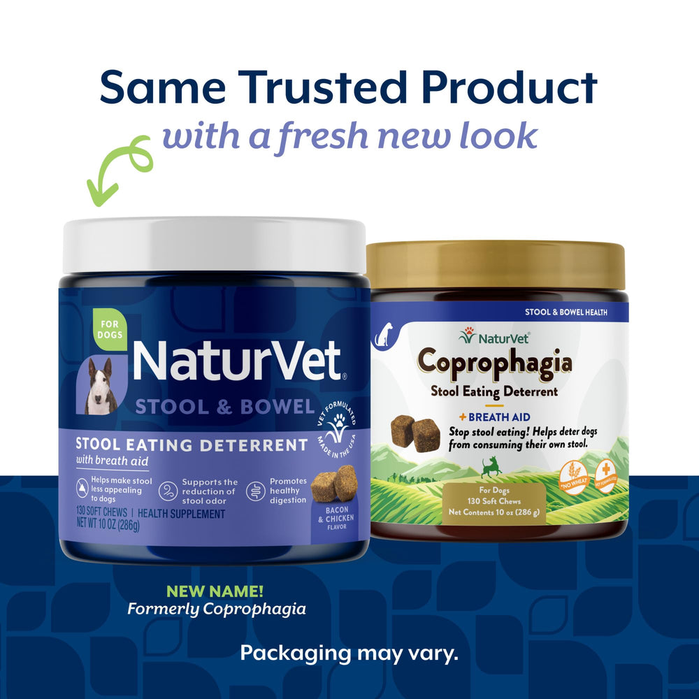 NaturVet Coprophagia Deterrent soft-chews closeup showing texture and palatability for easy dosing.
