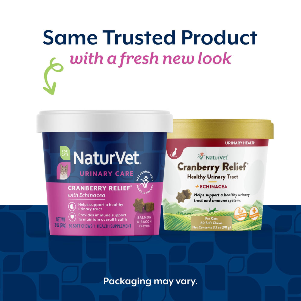 NaturVet Cranberry Relief Plus Echinacea soft chews close-up highlights tasty immune-support treat.