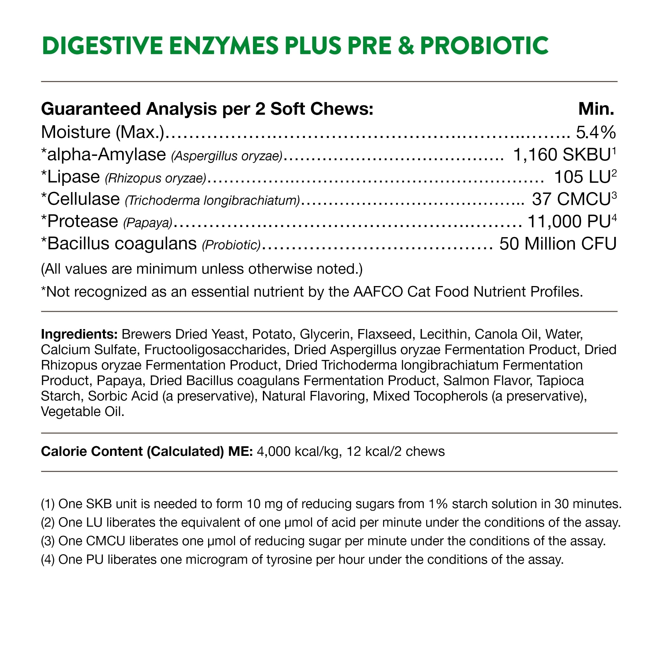 NaturVet Digestive Enzymes bottle on counter with soft chews