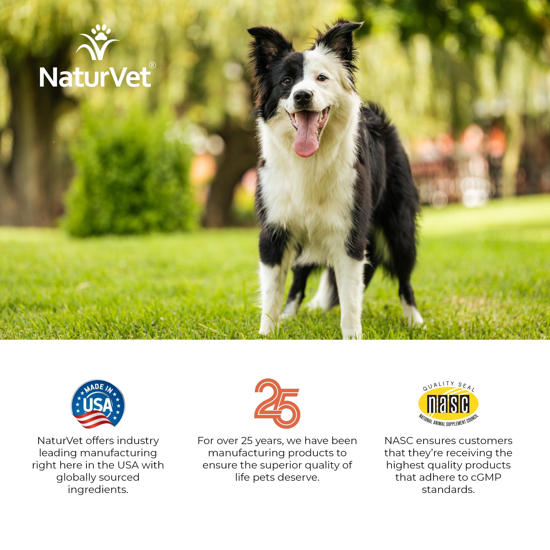 NaturVet 60-count bottle signals a long-lasting supply for ongoing care.