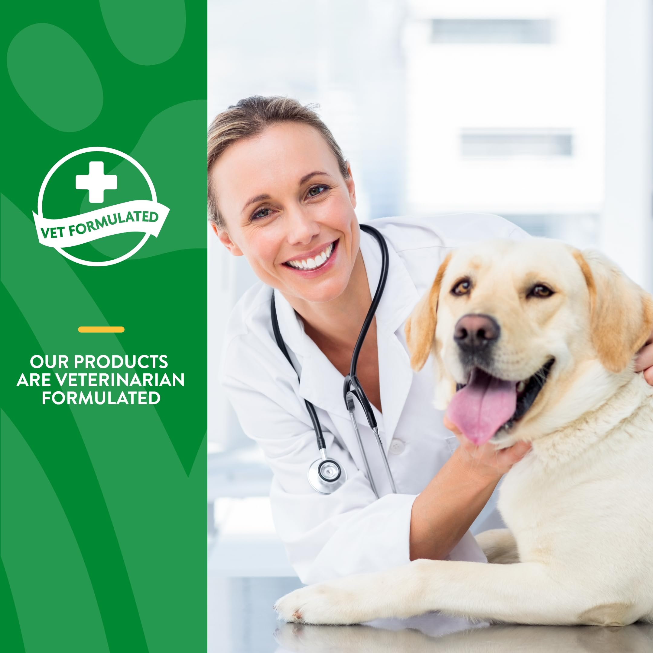 NaturVet label close-up highlighting probiotic and prebiotic blend for digestive balance