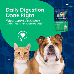 NaturVet dog cat dosing spoon demonstrates simple mixing into meals