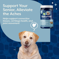 NaturVet dog joint support glucosamine chondroitin: supports comfortable movement during daily walks