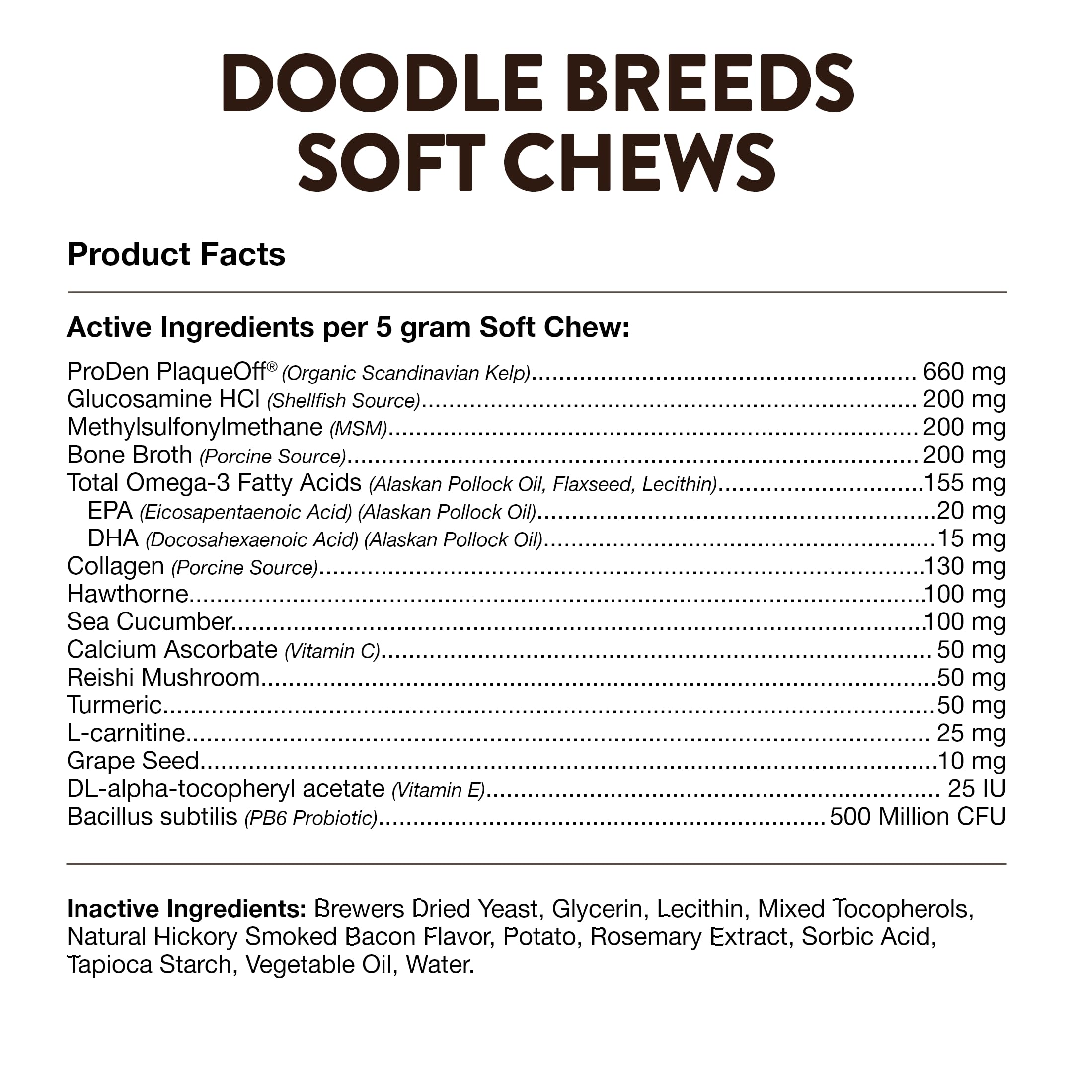 NaturVet Doodle Breeds wheat-free formula for sensitive diets.