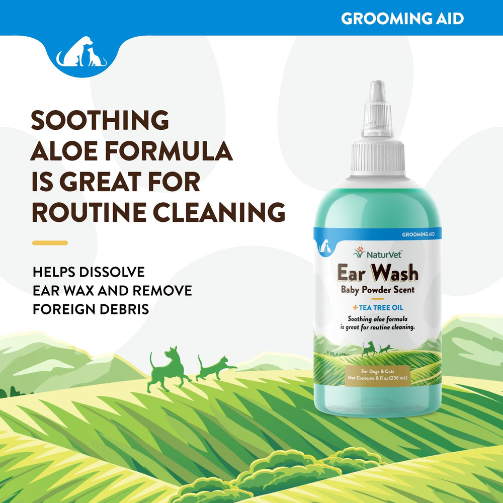 NaturVet Ear Wash after-swimming use supports routine ear cleaning