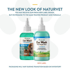 NaturVet Ear Wash application shows easy, controlled use