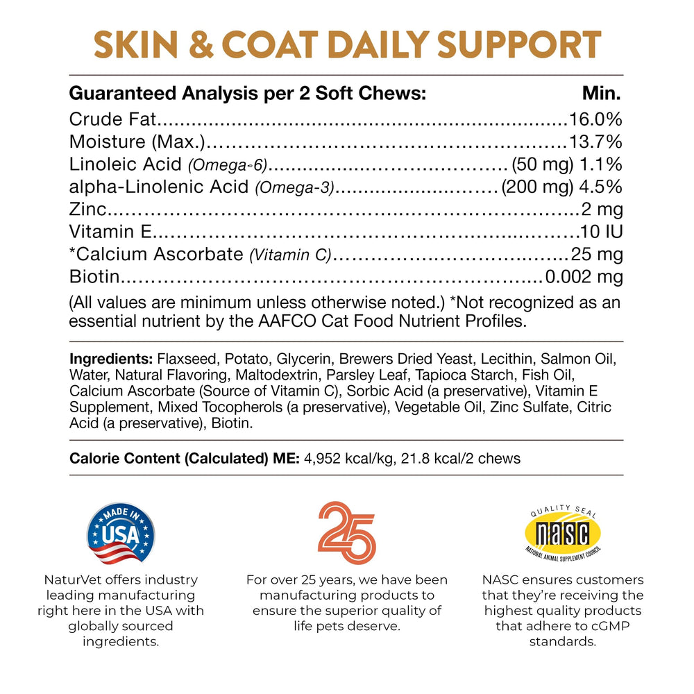 NaturVet globally sourced ingredients chart signals quality