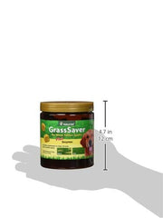 NaturVet GrassSaver cranberries closeup emphasizes natural ingredients for dogs.