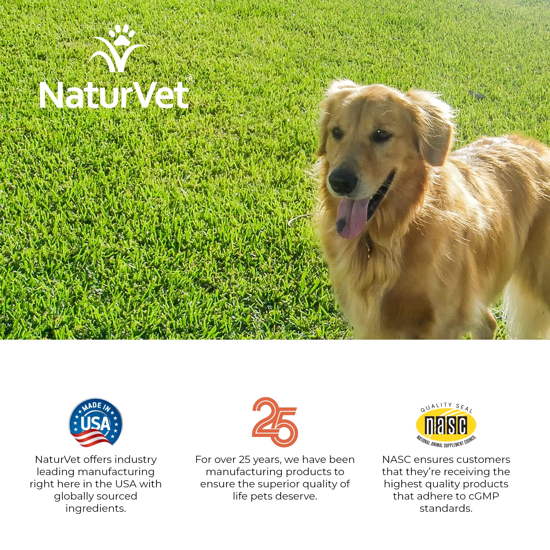 NaturVet GrassSaver biscuits in a serving bowl suggesting daily feeding routine.