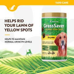 NaturVet GrassSaver soft chews closeup showing chew texture like a treat.