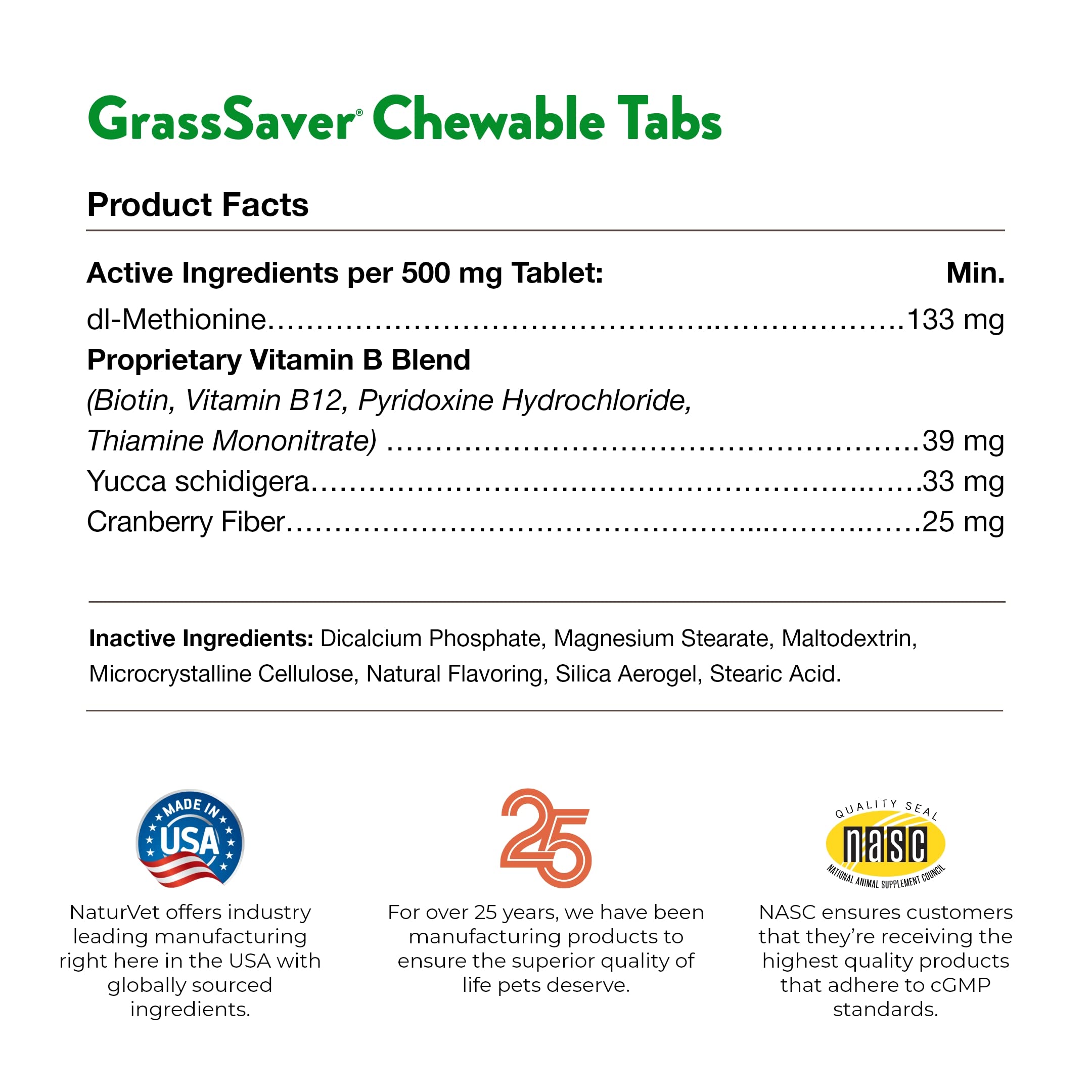 NaturVet GrassSaver wheat-free formula supports sensitive stomachs and lawn care goals.