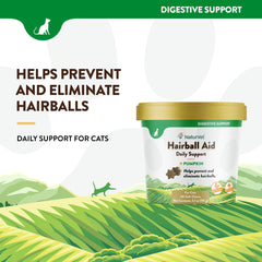 NaturVet Hairball Aid 60-count packaging conveys value and vet-formulated quality