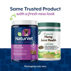 NaturVet hemp seed for dogs bottle highlights added nutrition for joint support