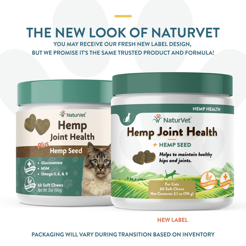 NaturVet hemp seed soft chews closeup showing tasty texture for cat acceptance.