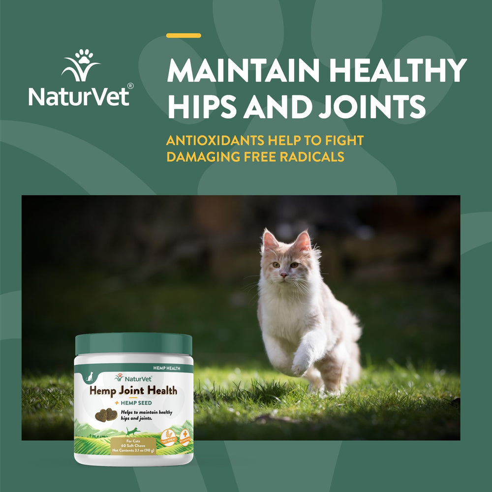 NaturVet veterinarian-formulated label communicates trusted joint-support ingredients.