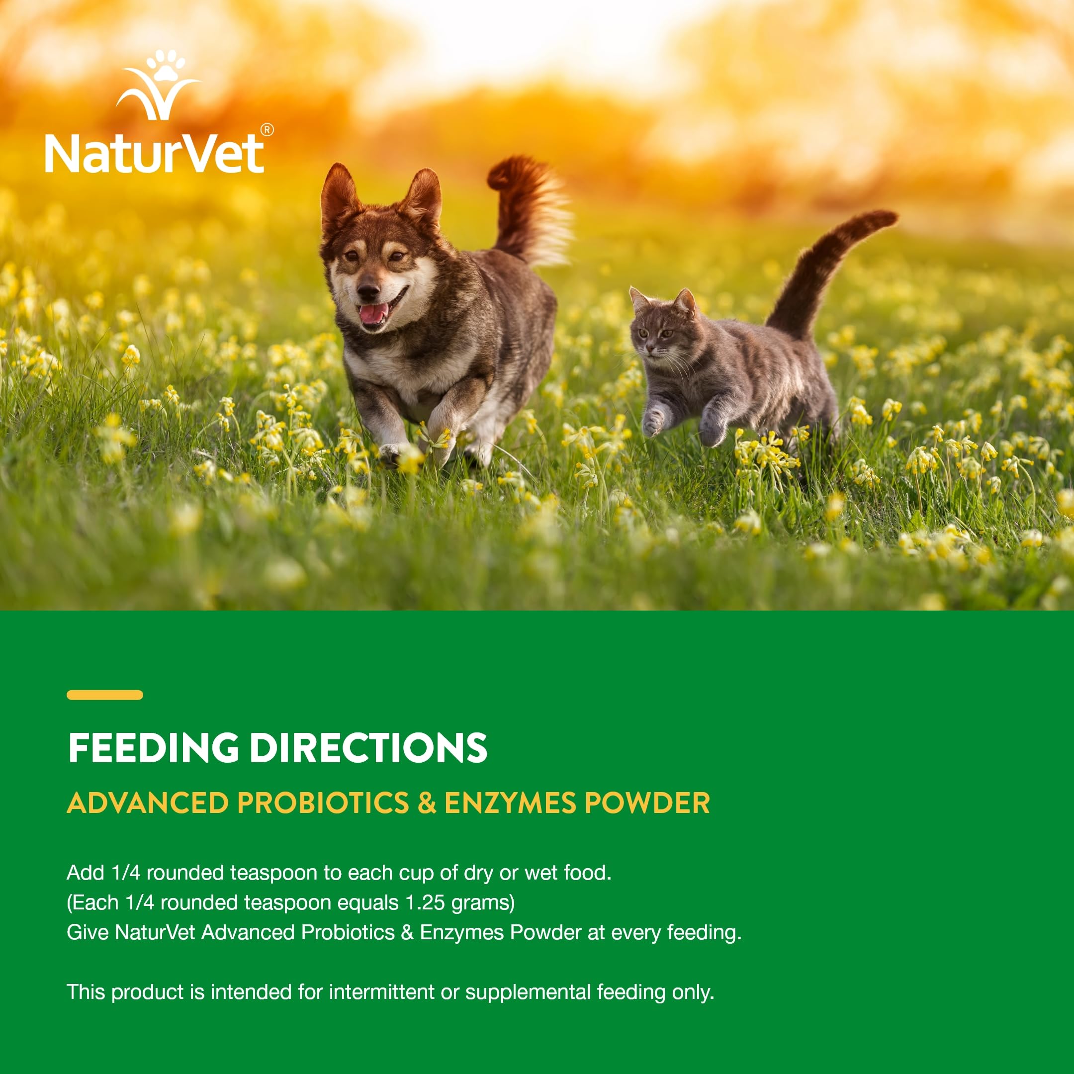 NaturVet NASC and cGMP compliant USA-manufactured badge on label.