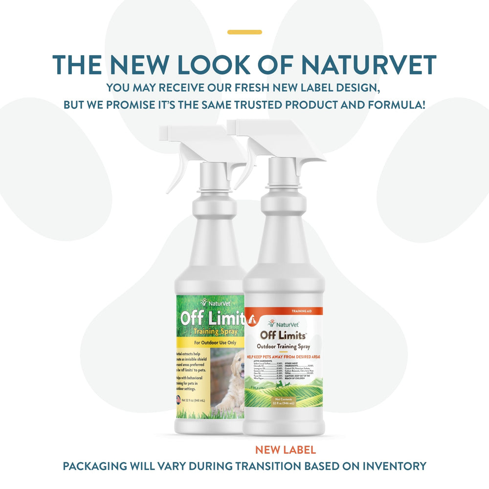 NaturVet Off Limits outdoor yard scene illustrating deterring pets during play