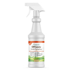 NaturVet Off Limits spray bottle closeup showing herbal deterrent for pets