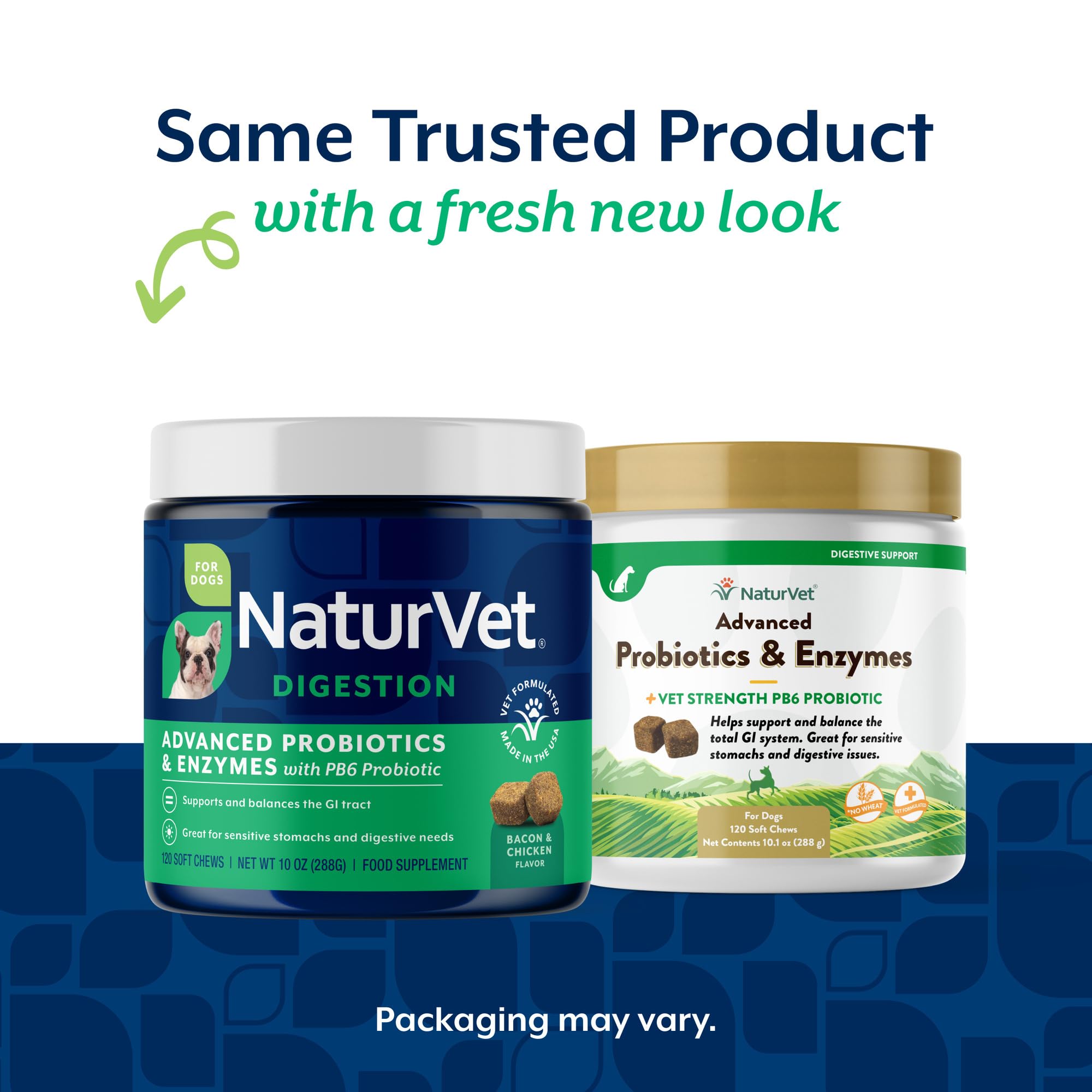 NaturVet PB6 dog soft chews bacon flavor encourages daily supplementation.