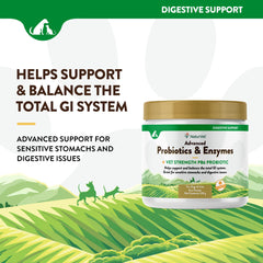 NaturVet PB6 probiotic powder for dogs and cats ready to dispense.