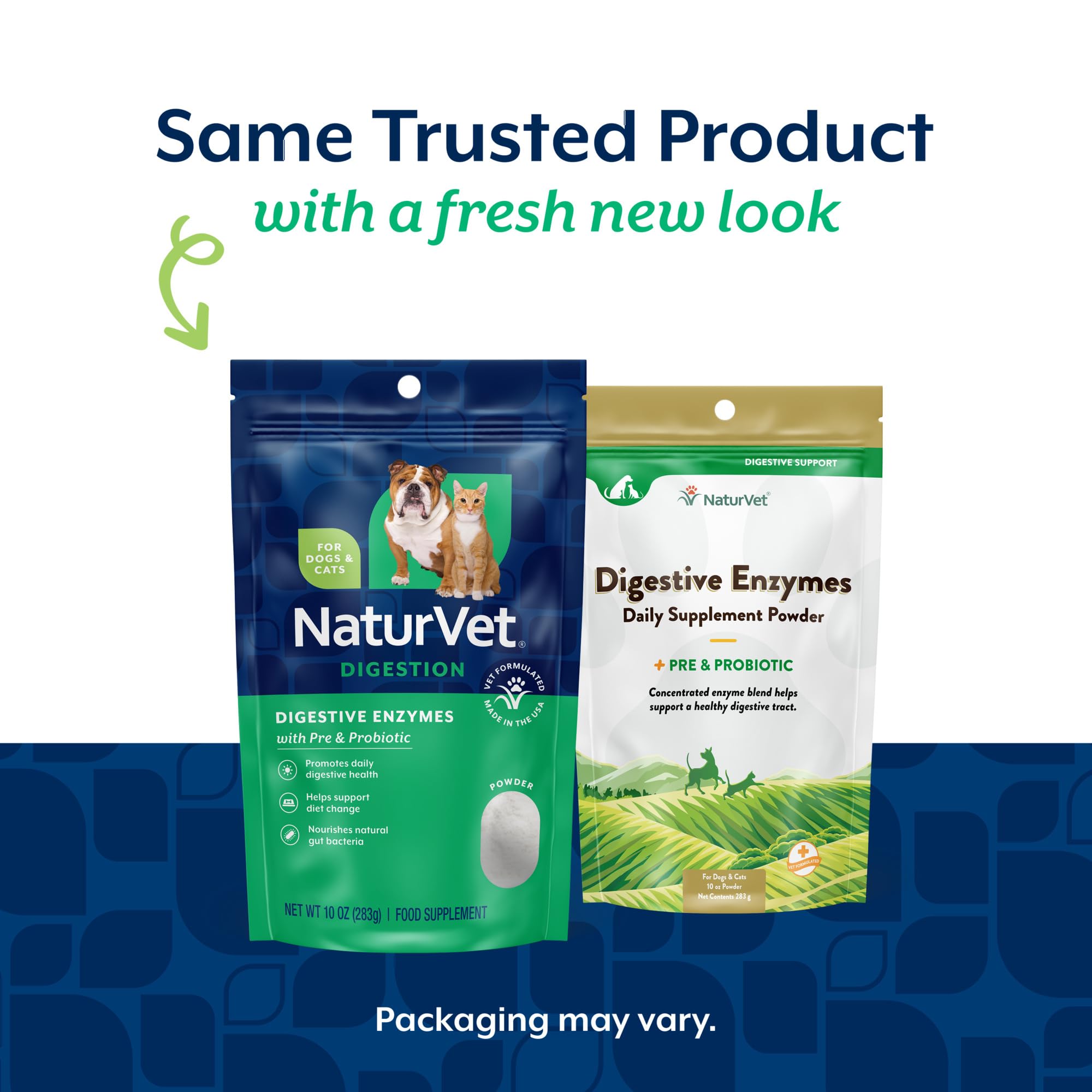 NaturVet probiotics prebiotics bottle close-up signaling gut health support