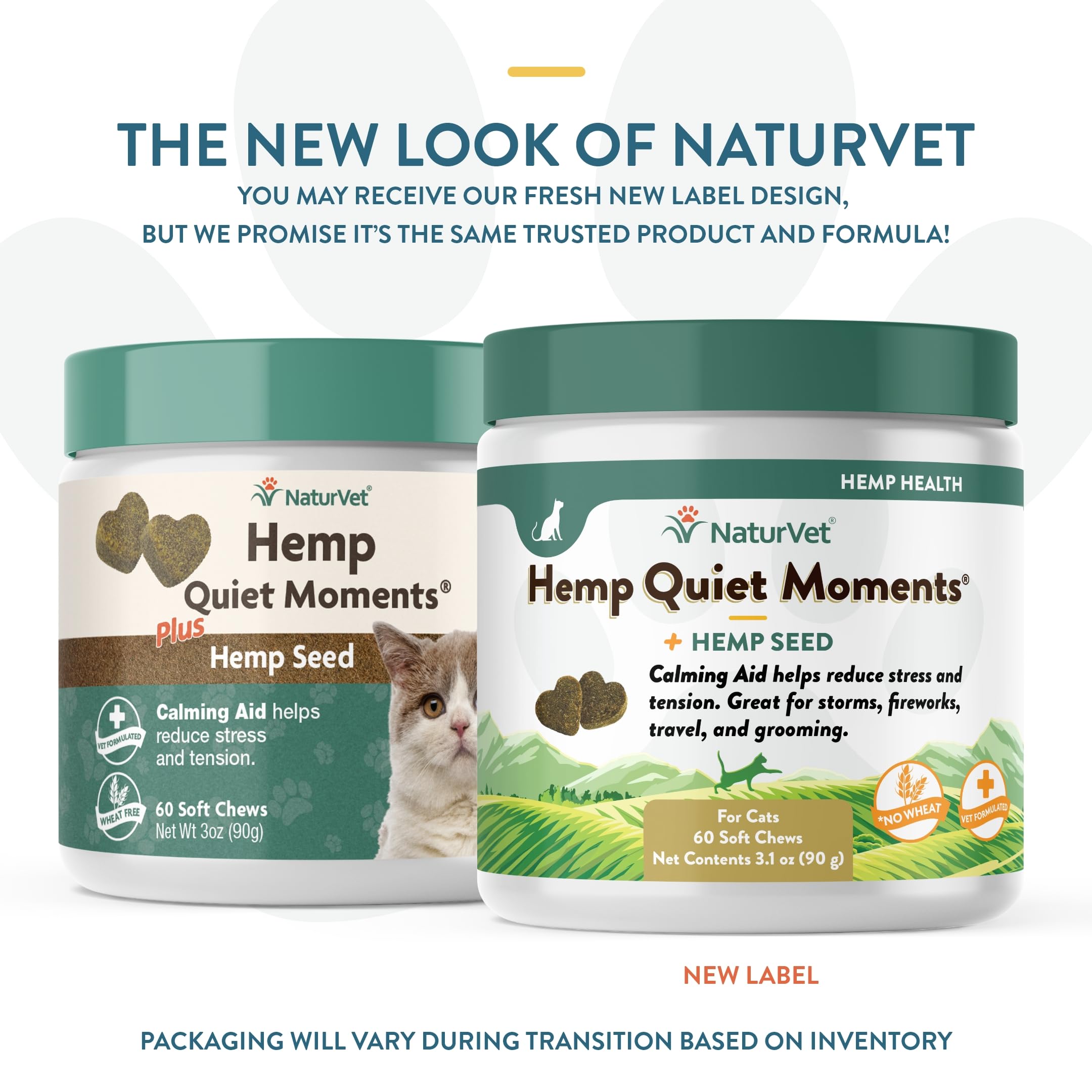 Close-up of NaturVet Quiet Moments soft chews for cats.
