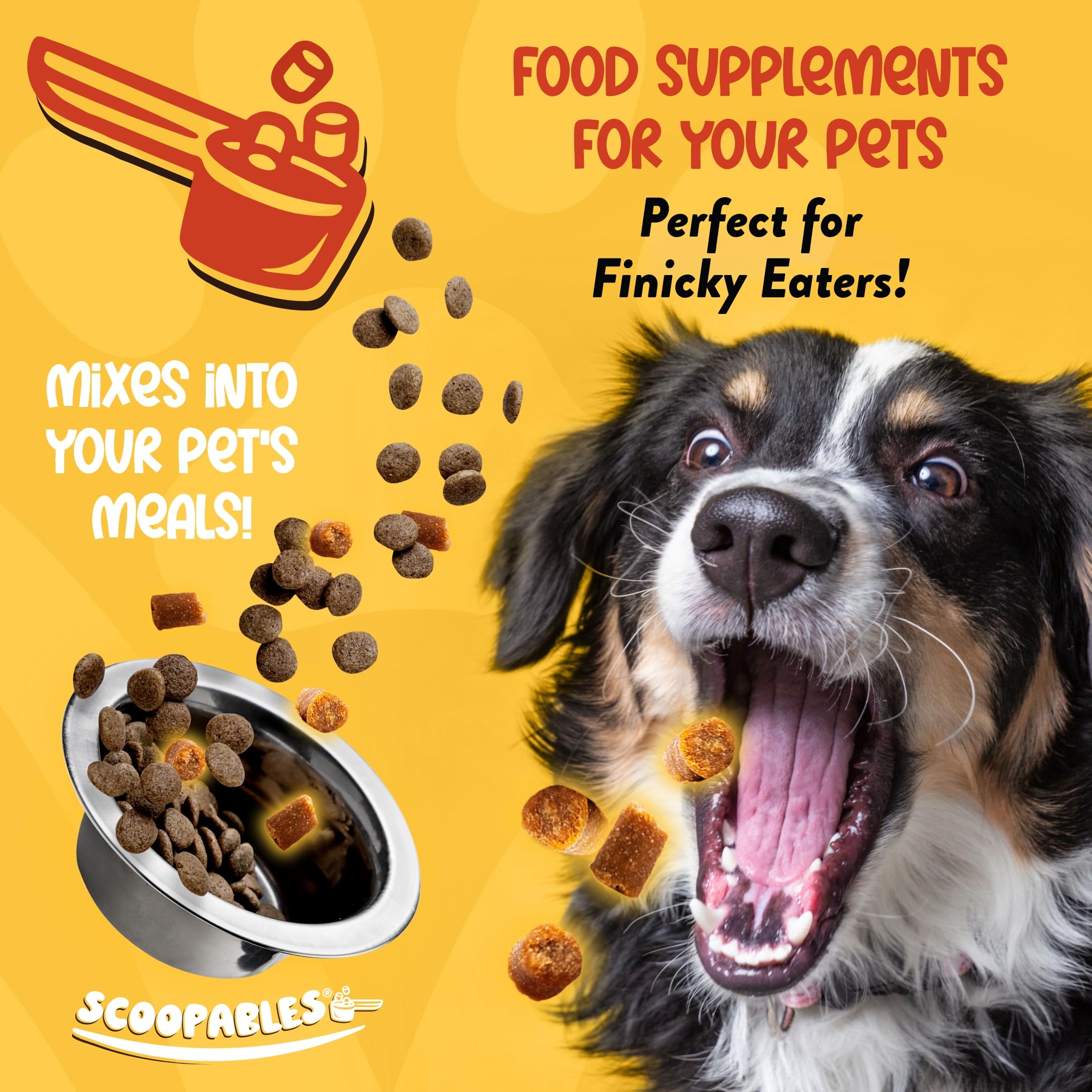 NaturVet Scoopables chewable probiotic treats for dogs with bacon flavor attracting picky eaters.